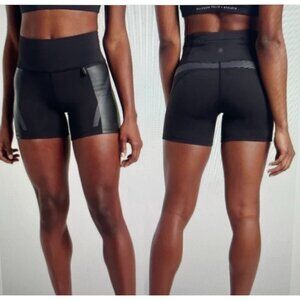 Allyson Felix Athleta 2XBlack Performance Shorts With Pockets&Reflective Stripes